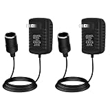 inShareplus 12V 2A 24W AC to DC Converter, 12 Volt Car Cigarette Lighter Adapter to Wall Outlet, 110V to 12V Power Supply for Car Devices, 2 Pack