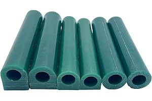 HWJMS Green 6PCS Ring Wax Tube for Jewelry Carving Tool Lost Wax Casting Hole Tube Wax Molding Mold Craft Making Ring Wax Kit