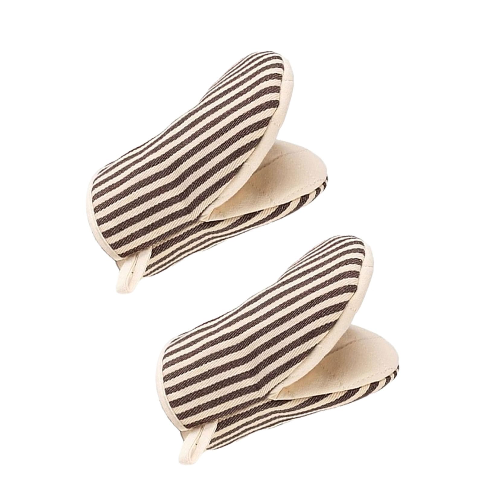 Photo 1 of 1 Pair Mini Oven Mitts,High Heat Resistant Oven Gloves,Kitchen Short Oven Mit with Hanging Loop for BBQ, Baking, Cooking and Grilling, (Khaki)