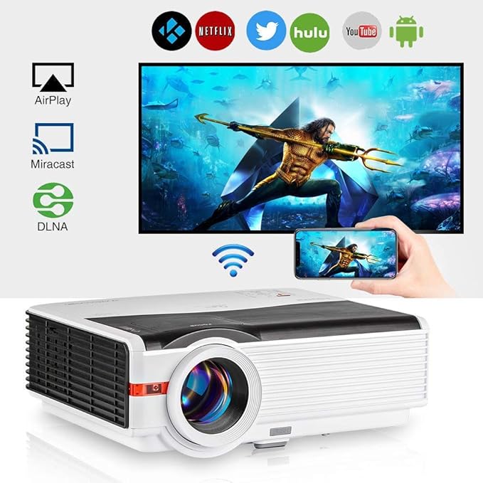 Wireless Digital TV Smart Projectors 5000lm High Amazon.co.uk Electronics