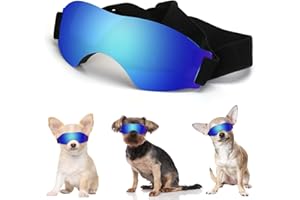 Dog Sunglasses, Flantor Medium Dog Goggles UV Protection Dog Sunglasses with Adjustable Strap for Medium and Small Dog