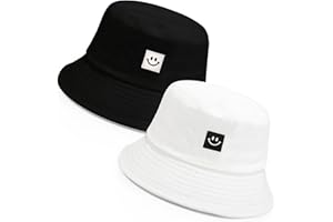Moonlight Miles 2 Pack Bucket Hats for Men/Women,Sun Hat Fishing Hats Mens,Unisex Beach Hat for Outdoor Summer Beach Travel W