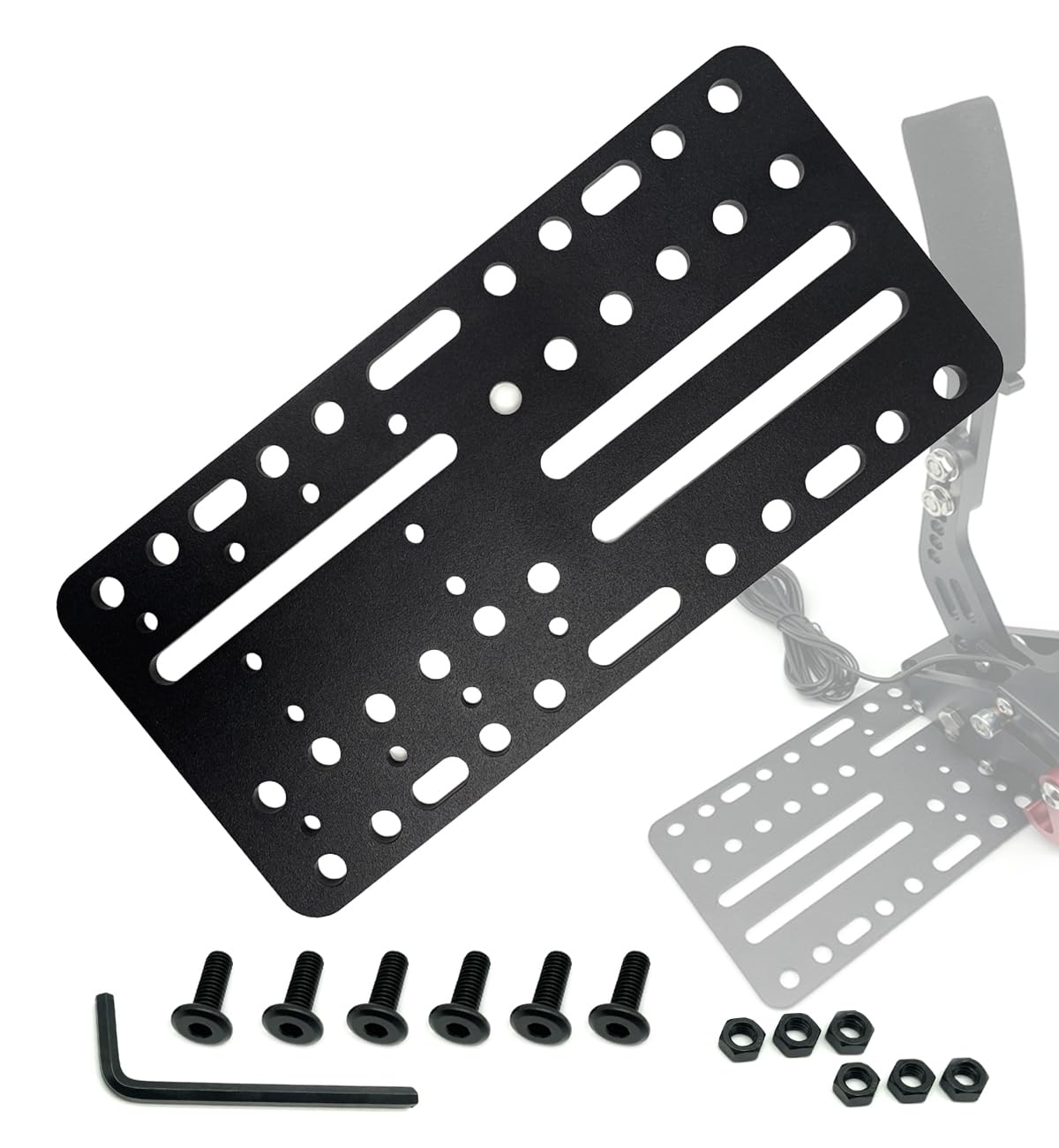 Nosxxus Universal Desk/Chair Mount Bracket Plate for USB Handbrake,Suitable For Racing Game G25/27/29 T500 Windows 14 Bit Pc Usb Game Handbrake Sim Card,Compatible with Logitech Driving Force Shifter