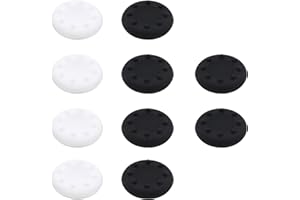 RAYKER Replacement Grip Gel for PS3 PS4 Xbox One Controller Thumbstick, Anti-Slip Silicone Gel Cap for Joystick, 5 Pairs, Black/Whtie