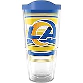 Tervis NFL Los Angeles Rams - Hype Stripes Made in USA Double Walled Insulated Tumbler Travel Cup Keeps Drinks Cold & Hot, 24oz, Classic