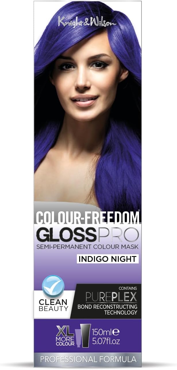 Knight & Wilson Colour Freedom Gloss Pro Indigo 150ml Semi-Permanent