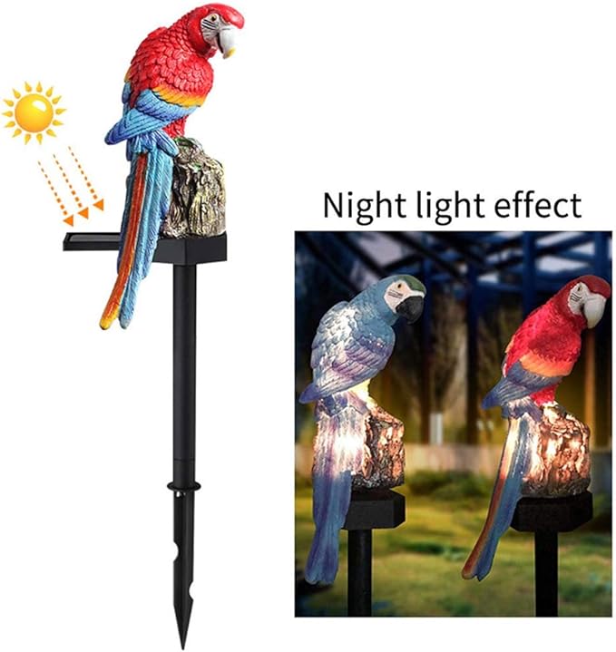 Solar Power LED Papagei Rasen Licht Wasserdichte Garten Landschaft