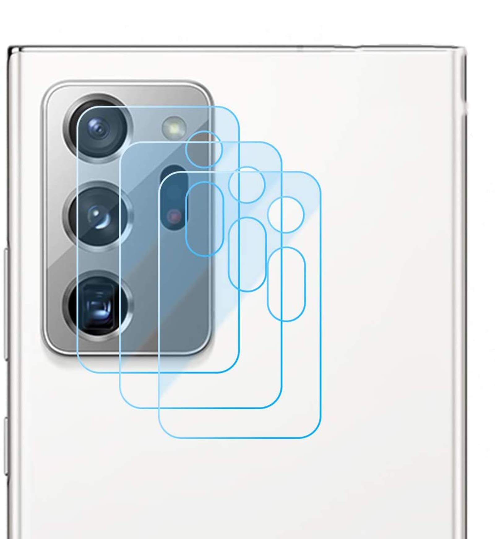 NOKOER Back Camera Lens Protector for Samsung Galaxy Note 20 Ultra, [3 Pack] Ultra-Thin 2.5D HD Camera Lens Tempered Glass Protector Film - Transparent