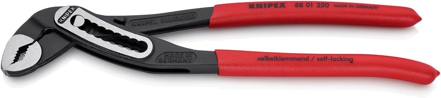 Knipex 8801250 Alligator Adjustable Gripping Pliers 1 0 In Slip Joint Pliers Amazon Com