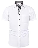 J.VER Men's Short Sleeve Dress Shirts Stretch