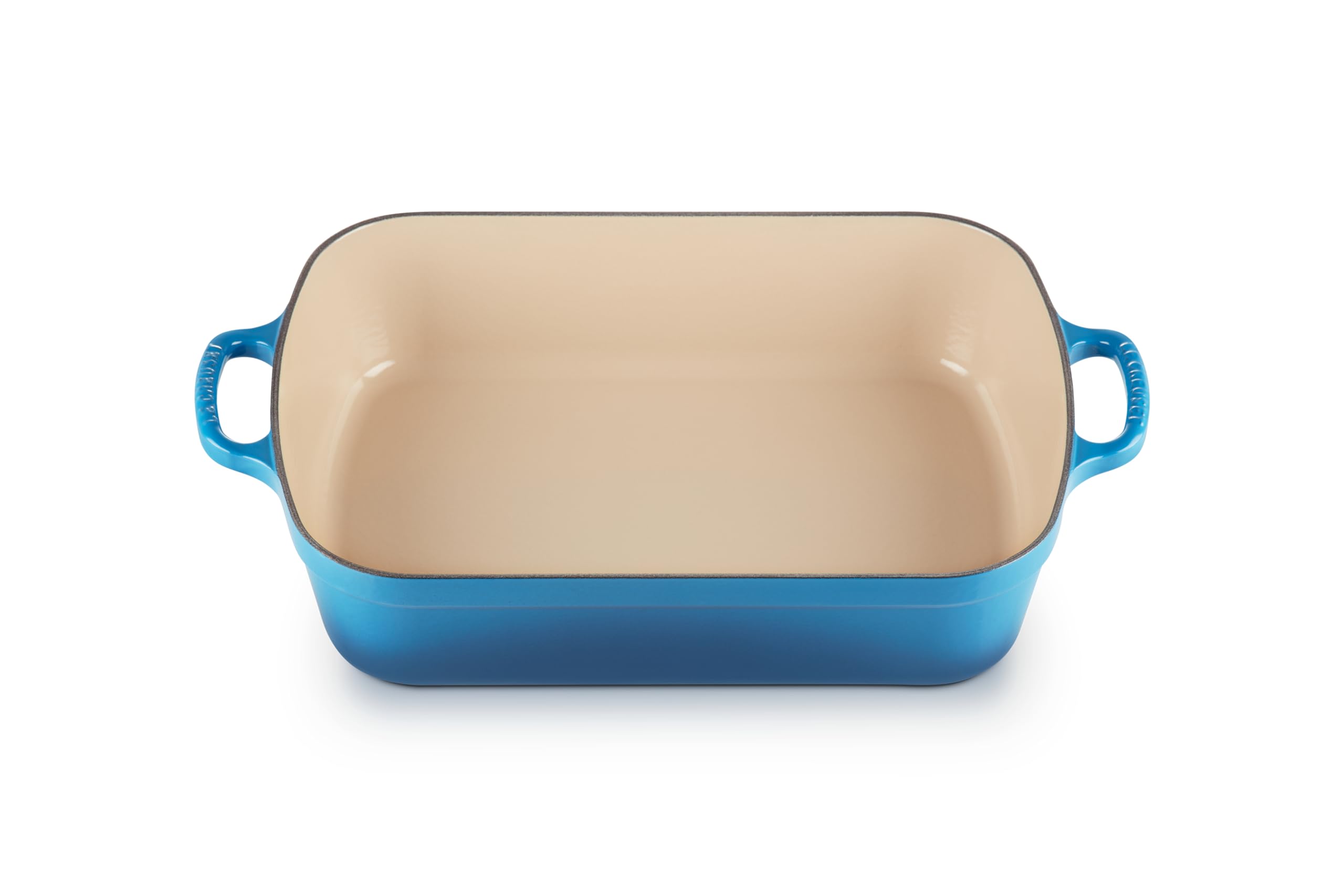 Le Creuset Signature Enamelled Cast Iron Rectangular Roasting Dish, 33 cm, 4.9 litres, Marseille Blue, 201843320