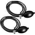 Fabbay 2 Set Blood Pressure Bulb Pump Replacement Rubber Inflation Bulb Adjustable Blood Pump Monitor Manual Pressure Hand with Tubing Air Valve for Sphygmomanometer