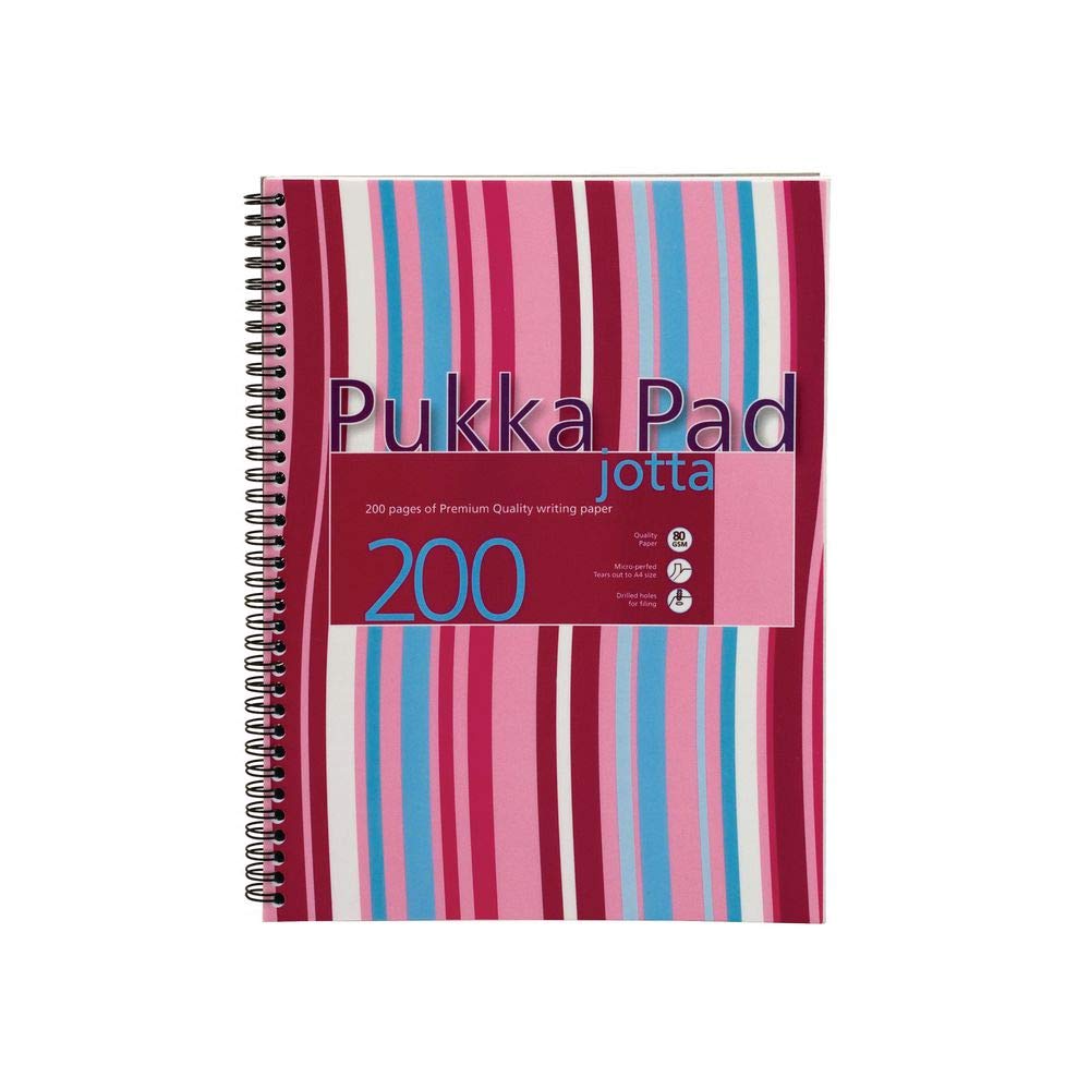 Pukka A4 Jotta Polyprop Notebook Pink or Blue