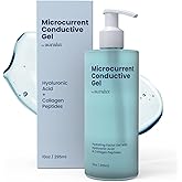 10oz Conductive Gel For Microcurrent Devices - Collagen Peptides & Hyaluronic Acid Boost Skin Radiance - Locks in Moisture for 24 Hours