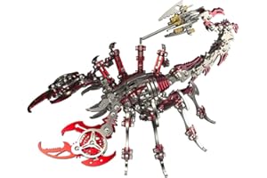 YSERB 3D Metal Puzzles for Adults Scorpion King DIY Model Kit Detachable Toys - 3D Jigsaw Puzzles for Teens & Adult Stainless Steel Hand-Assembled Model, Christmas Surprise Gift Novelty Ornament for Desk