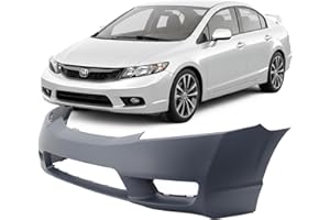 FitParts Compatible with Front Bumper Cover Fascia 2009-2011 Honda Civic DX EX GX Hybrid LX Sport Sedan. New Primed Without Sensor Holes, With Fog Light Holes. HO1000266 04711SNAA90ZZ