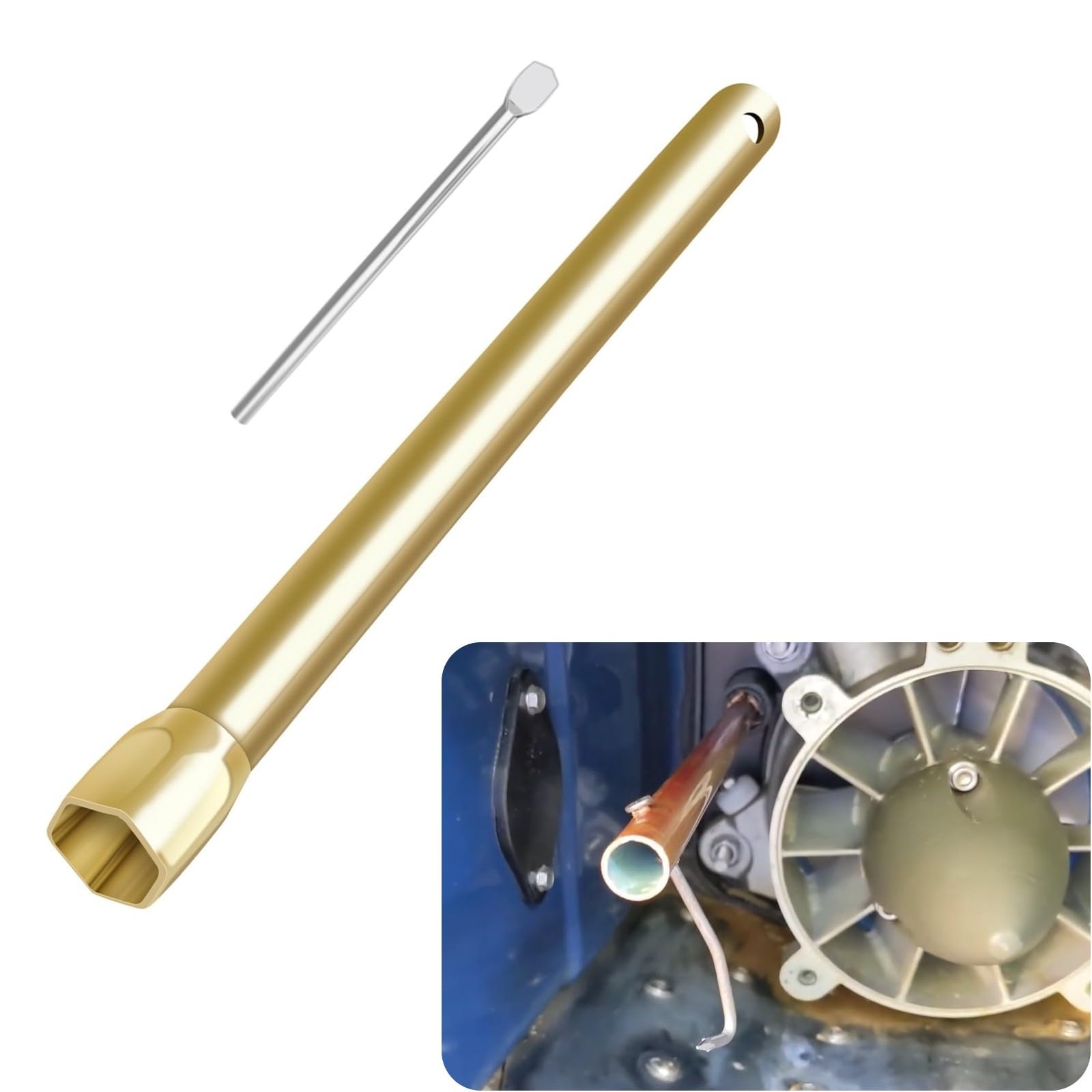 Photo 1 of 295000145 Removal Install Tool, Fits Sea Doo Steering & Reverse Cable Lock Nut, Removal Install Tool For All Sea-Doo Models, Only Applies to the Old Hexagonal Plastic Nuts, High Durability Material