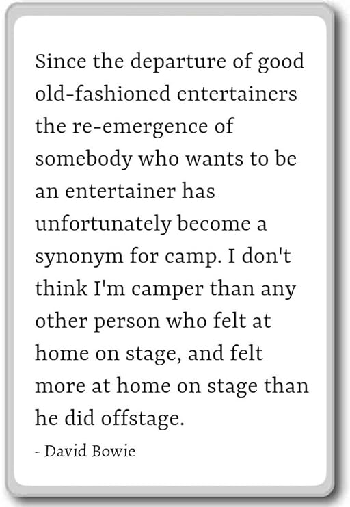 Desde la salida de buen entrar... - David Bowie citas imán para ...