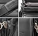 Marco Zarini Crossbody Bag For Men Eco Leather Briefcase Shoulder Bag Messenger Bag For iPad Mini (Black)