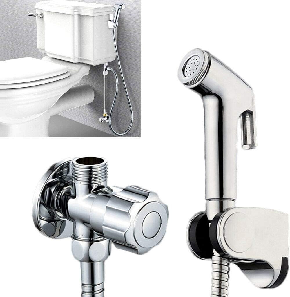 Handheld Bidet Sprayer for Toilet,Shower Head Douche Bidet Toilet Spray Jet Shattaf Kit Stainless Steel