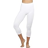 ToBeInStyle Women’s Capri Length Seamless Lightweight Stretch Leggings