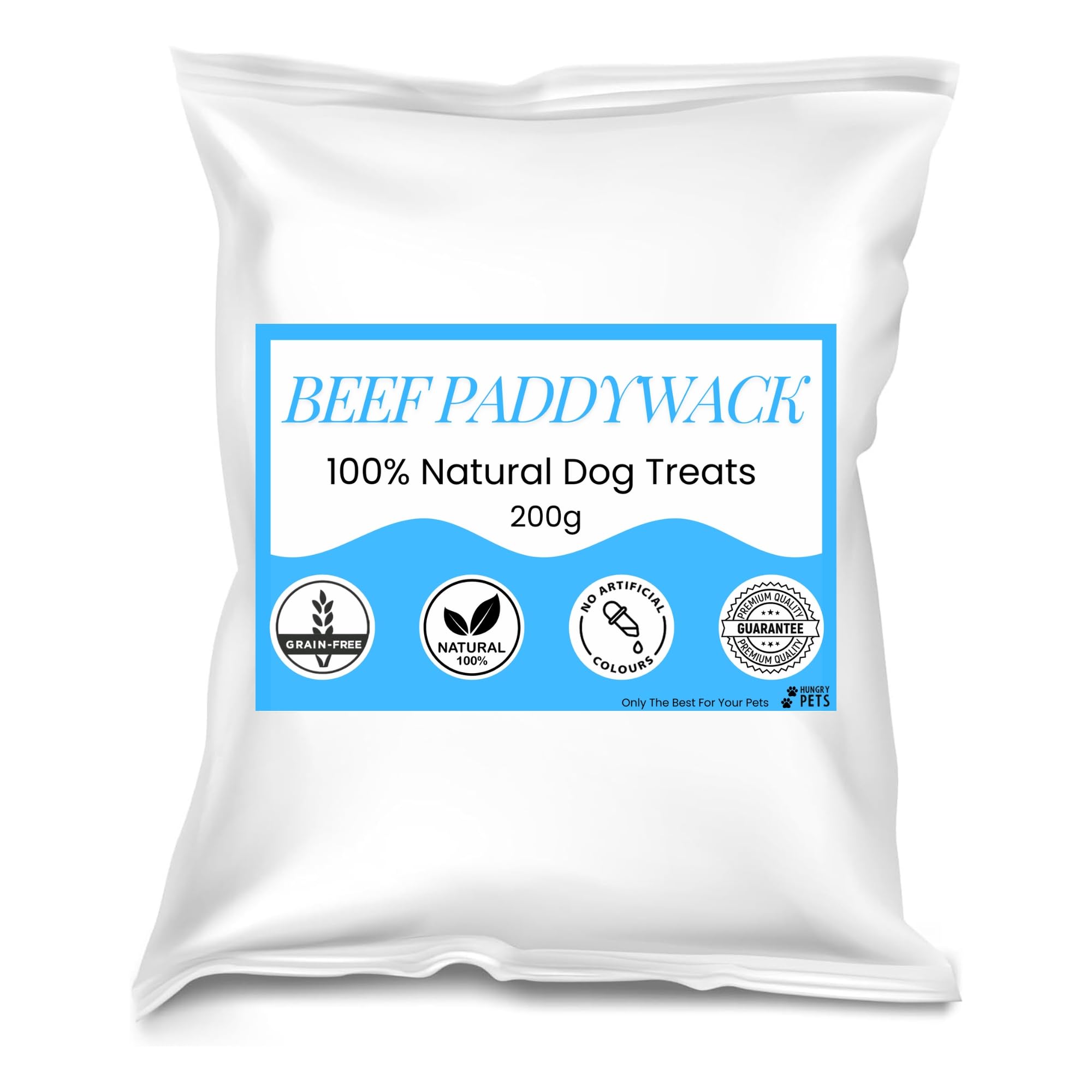 Premium Natural Dog Treat (200g, Beef Paddywack)