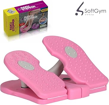 Amazon ソフトジム Raku Stepper 楽ミニステッパー 美脚作り 血液循環改善 脚部フィットネス ダイエットマシン ピンク ソフトジム ステッパー