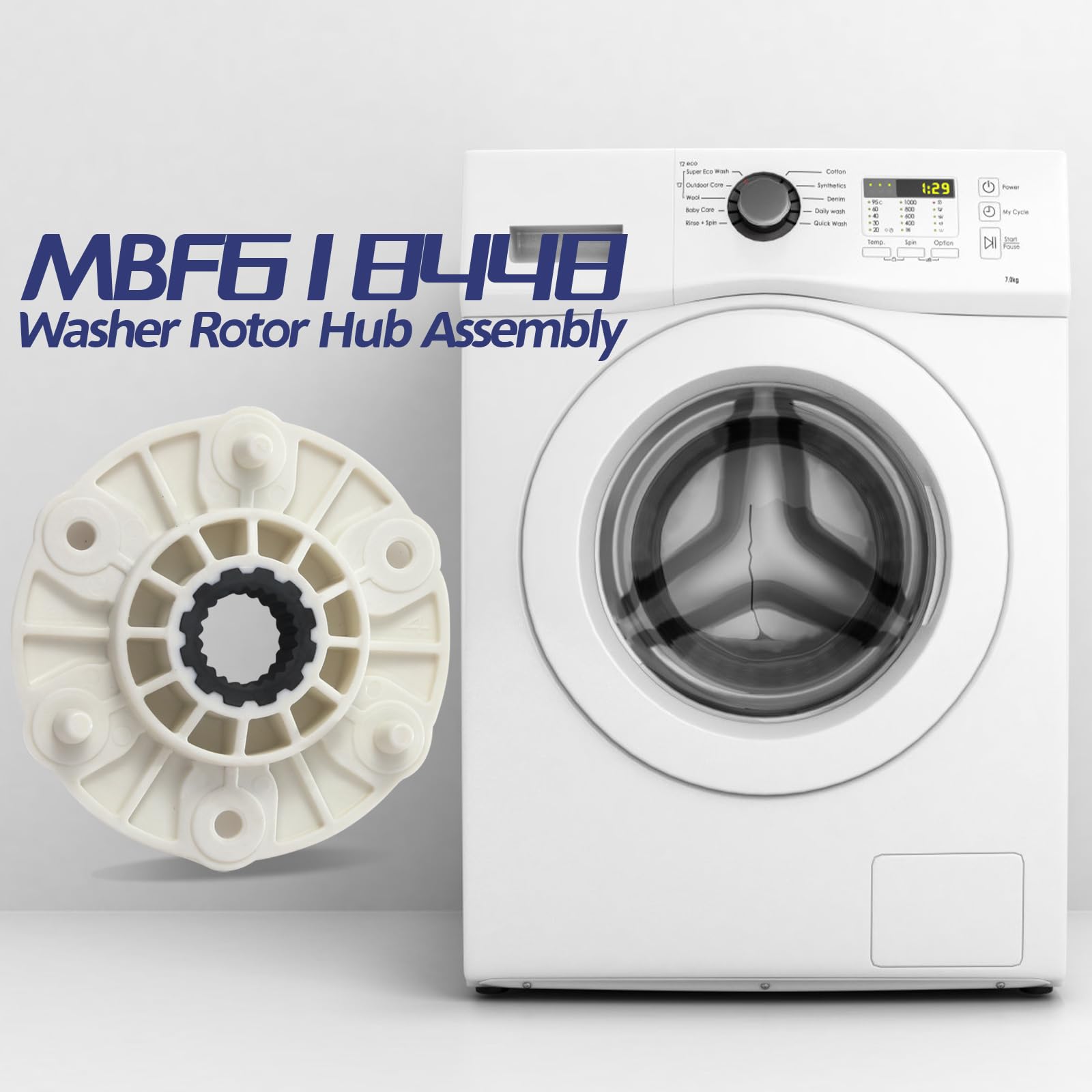 MBF618448 PBT-GF30 Washer Rotor Hub Compatible With LG Kenmore Washing Machine, Replacement Part # 4413ER1003A 4413ER1003B 4413EA1002B 4413ER1001C 4413ER1002F