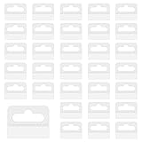 YUEBOSUL 100 PCS Clear Sticky Hang Tabs, Plastic