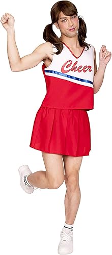 Amazon 男女兼用 コスプレ 女装シリーズ チアリーダー チア 大きいサイズ レッド 赤 応援団 チアガール レッド メンズ 男性用 女装 面白い きもかわ かわいい コスプレ衣装 コスチューム ハロウィンコスプレ ハロウィン 仮装 衣装 運動会 文化祭 忘年会 即納 S Cs 6f607