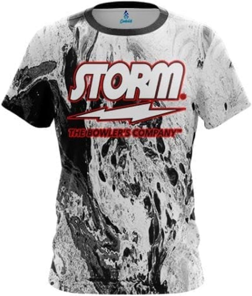 Storm Marble Black Black Bowling Jersey