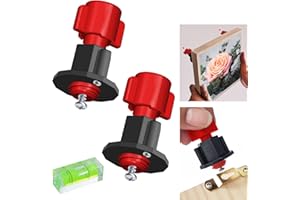 DIKOO Picture Hanging Mark Hole and Leveling Kit for Frame Mural Hanging - with Mini Bubble Level Used for Mark Nail Hole Frames etc Location Tool Set