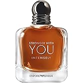 Armani Beauty - Stronger With You Intensely - Cologne for Men - Fougère Ambery Woody Men’s Fragrance - Pink Pepper, Lavender, Vanilla Notes - 3.3 Fl Oz
