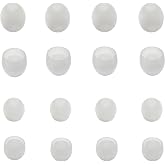 Extra Small Ear Tips for Small Ear Canals &ndash; Universal Replacement Tips | 8 Pairs (XS/S) Silicone Earbuds Tips, Noise Isolating, Transparent