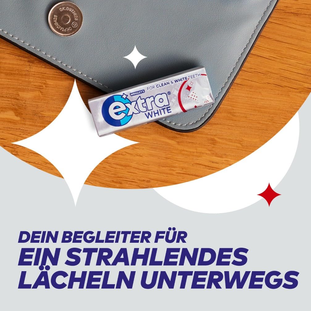 Extra Professional White, Zuckerfreier Kaugummi, Multipack mit 30x10 Dragees, Für frischen Atem 2