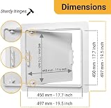 Proxinova Paintable Access Panel 450x450 mm High-Grade ABS Plastic view 2