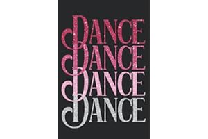 Shades Of Pink Dance Notebook / Journal: Faux Glitter Cover Design, Makes The Perfect Gift For Any Dancer Or Teacher. Makes a great end of year gift or a stocking stuffer..