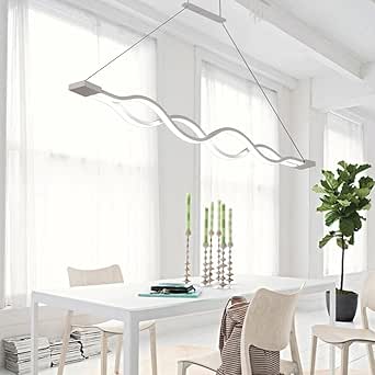 Lonfenner Después de mesa lámpara lámpara led minimalista moderna onda