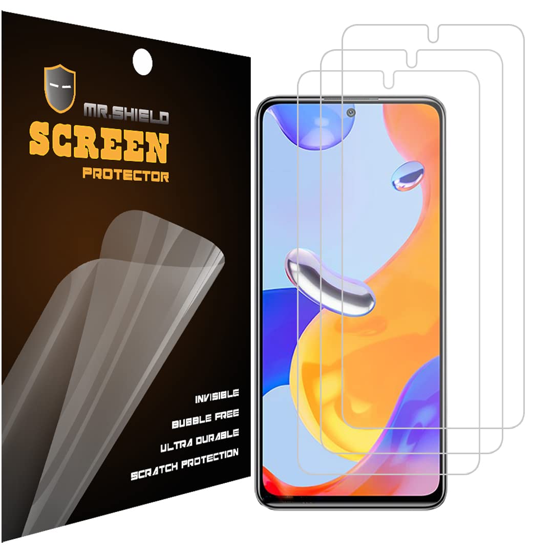Mr.Shield Screen Protector For Xiaomi Redmi Note 11 Pro 5G+4G / Redmi Note 11 Pro+ / Redmi Note 11 Pro Plus Anti Glare [Matte] [3-Pack] Screen Protector (PET Material)