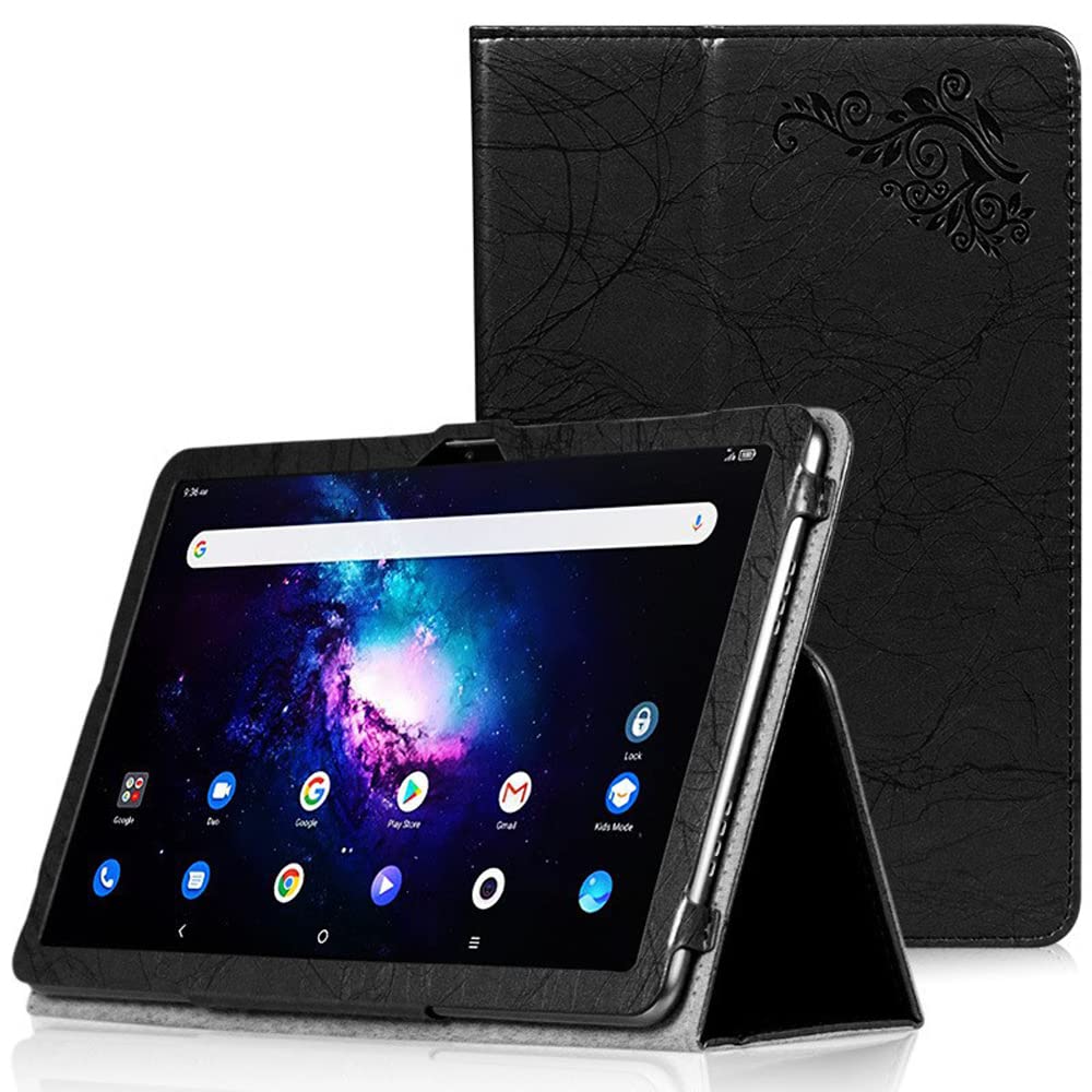 INSOLKIDON Compatible with Case for Teclast T40 Pro 10.4 INCH tablet, Ultra Slim Lightweight TPU leather case Magnetic Cover Case with Stand Tablet case Shockproof Rugged Armoured Case (Black)