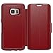 OTTERBOX Strada Series Leather Wallet Case for Samsung Galaxy S7 Edge - Frustration FRĒe Packaging - Ruby Romance (Flame RED/Flame Leather)