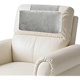 kisswish Chenille Neck Pillow for Sofa - Adjustable Headrest, Non-Slip Neck Support Cushion for Pain Relief, Comfortable Chair Pillow, Grey
