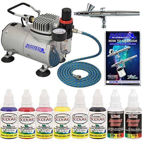 Buy Master Airbrush Nail Art Airbrush Paint Kit with Airbrush, Air