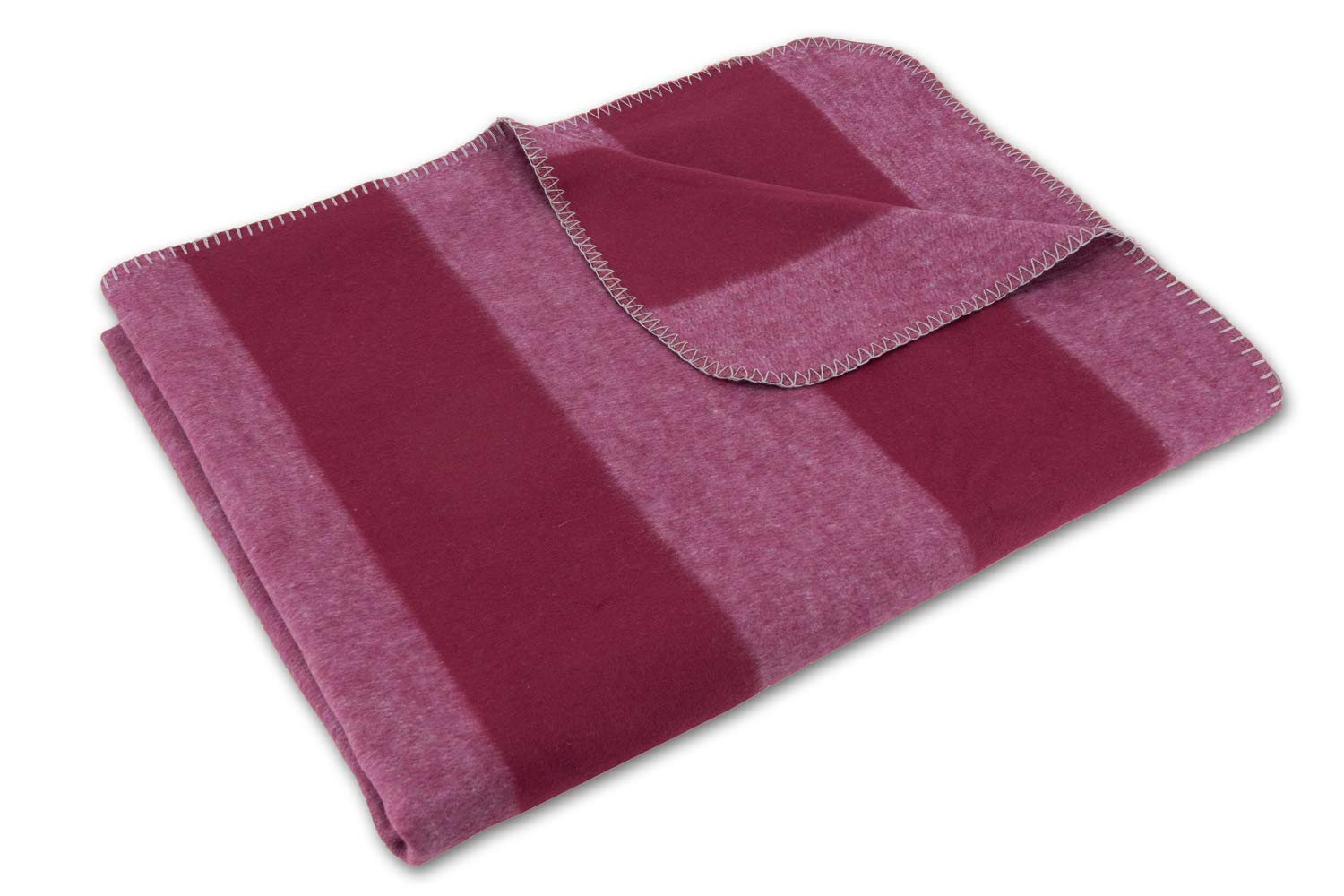 SETEX Blanket Bordeaux Stripes 200 x 152 cm