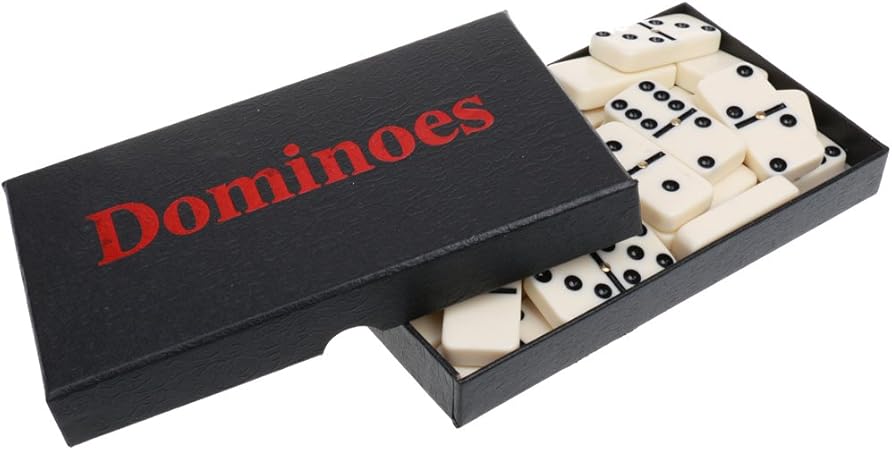 Amazon クラシックおもちゃ ダブルシックス ゲーム玩具 ドミノセット ボードゲーム テーブルゲーム ベージュ ドミノ おもちゃ