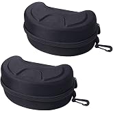 SUNTRADE Large Hard Sports Glasses Case, Snow Goggles Box, Sports Glasses Storage Holder, Protective Goggle Case,2pcs