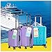 Cruise Tags 12 Pack Both Sizes (Wide and Narrow) Luggage Etag Holders Zip Seal Steel Loops