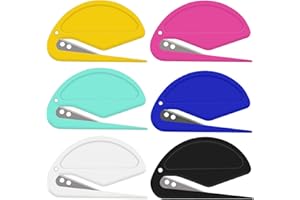 Knotting Comb 6Pcs Pet Hair Remover Knot Combs Letter Opener Mail Envelope Wrapping Paper Cutter with Safe Plastic Handle for