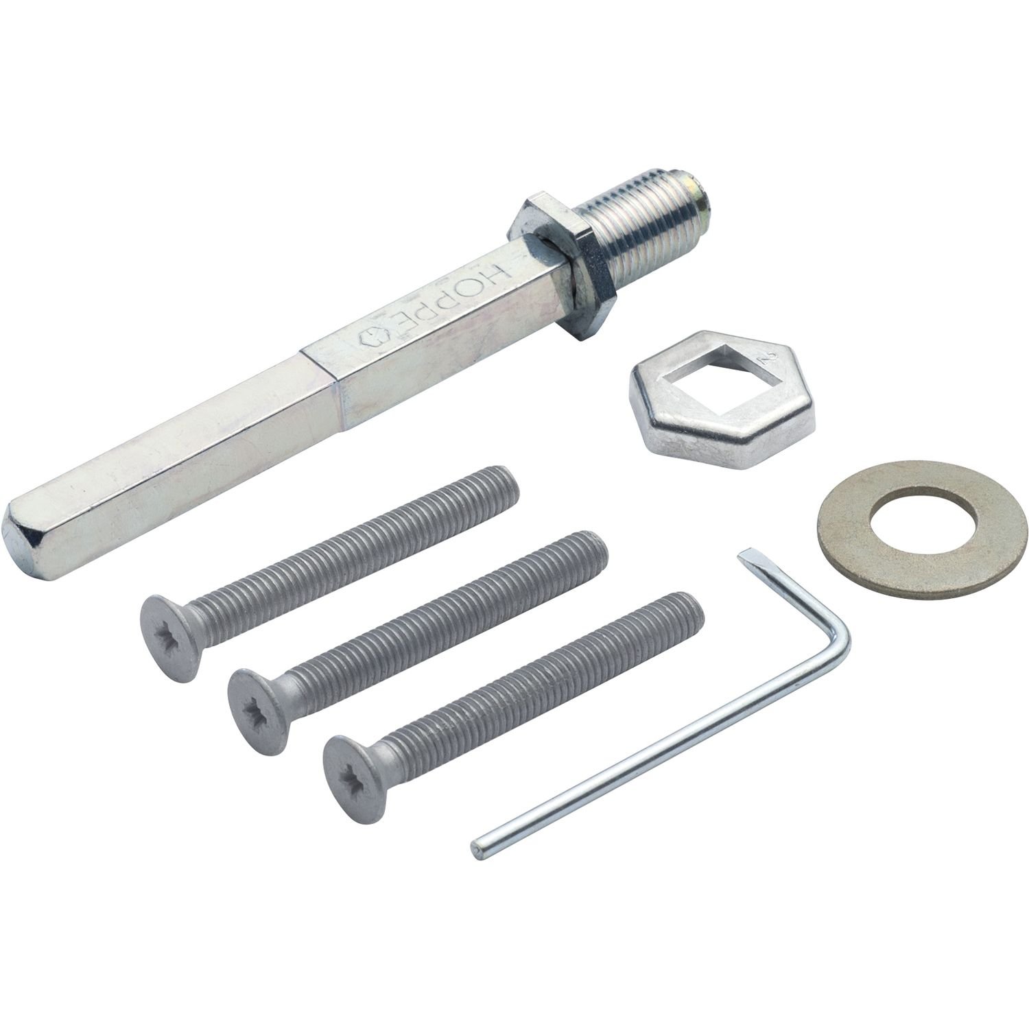 HOPPE 11945436 Mounting Set for Safety Change Fitting Door Thickness 42-52 mm Galvanised