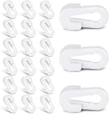 RosewineC 20Pcs Football Net Clips Plastic White Net Clips 1.7x0.8 cm view 1
